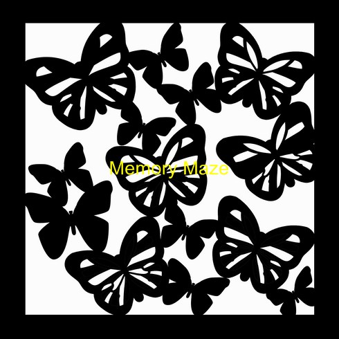 butterfly 1 template 200 x 200  (8x8)